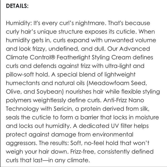 🌟$8 Ouidad Advanced Climate Control Anti Frizz Featherlight Hair Styling… - Picture 3 of 7